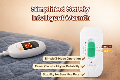SnuggyPaws Heated Pet Pad – Cozy Warmth for Dogs & Cats, Relieves Joint Stiffness, Improves Sleep